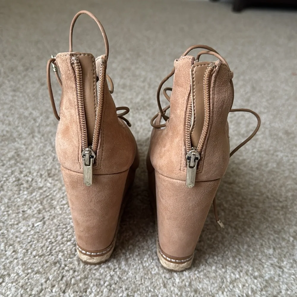 Sam Edelman Tan Wedge Sandals - Picture 2 of 5